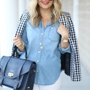 Gingham blazer